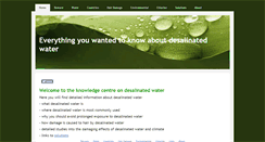 Desktop Screenshot of desalinatedwater.info